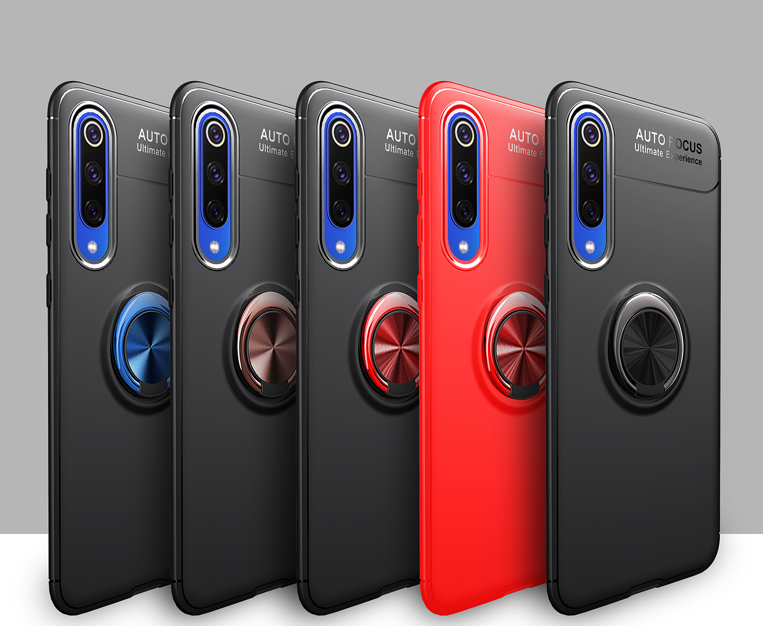 เคส Xiaomi Mi 9 SE #เคสฝาหลัง LENUO Metal Ring Bracket TPU (แผ่นโลหะแบบ Built-in)