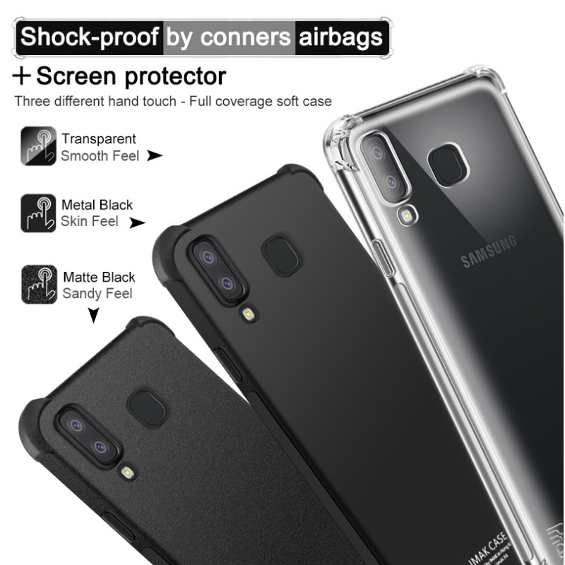 Case IMAK Samsung Galaxy A8 Star #เคสแบบฝาหลัง Skin Feel Anti-drop TPU Case