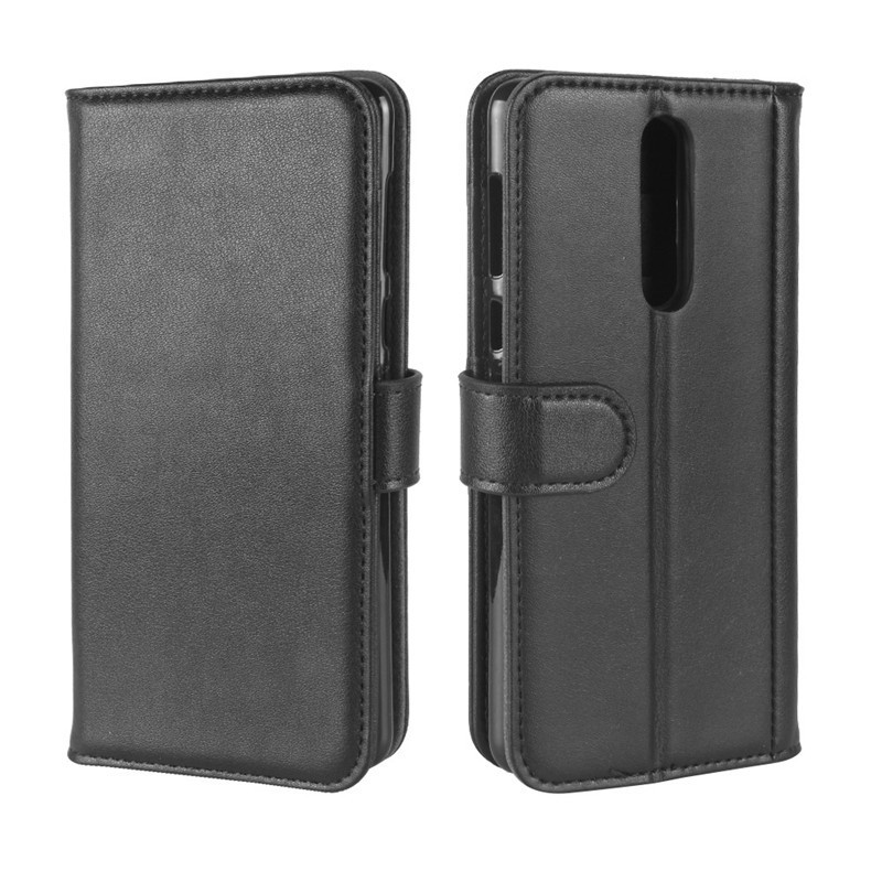 เคส Nokia 8 #เคสสไตล์กระเป๋าสตางค์หนังแท้แยกมีช่องเสียบบัตรคุณภาพดีราคาเบาๆ