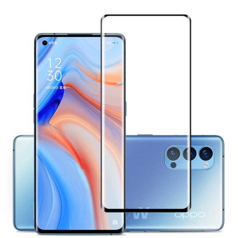 ฟิล์มกระจก OPPO Reno 4 Pro 5G แบบเต็มจอ Full Coverage Tempered Glass Screen Protector