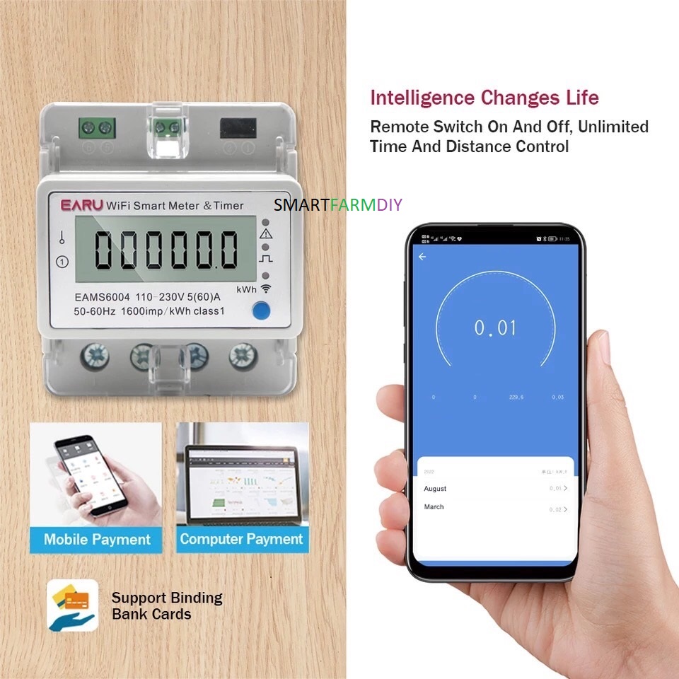 Smart Energy Power Meter (Control Via APP)