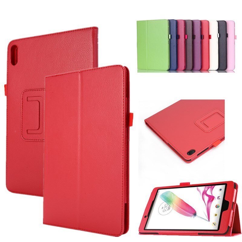 เคส Huawei MatePad 10.4 (2020)#เคสฝาพับหนัง PU ผิวลิ้นจี่ Litchi Skin Leather Case