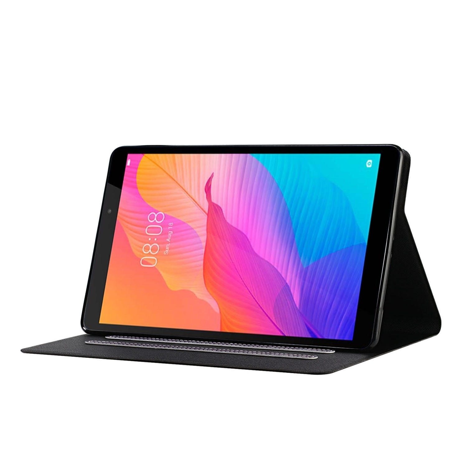 Case Samsung Galaxy Tab S6 Lite 10.4 " SM-P610 P615 P617 #เคสฝาพับหนัง PU มีช่องใส่บัตร Solid Color Shockproof Leather Flip Case Cover