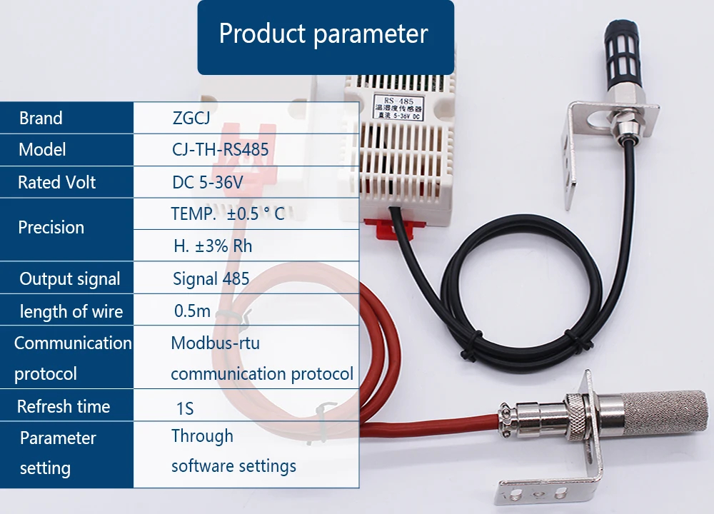 High precision temperature and humidity transmitter, RS485 module