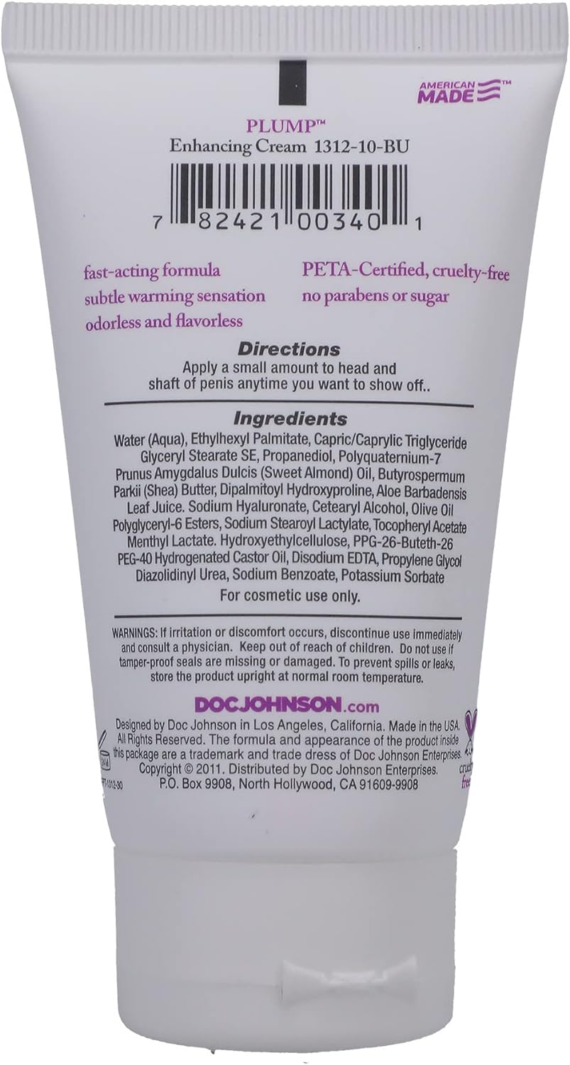 Doc Johnson Plump - Enhancing Cream For Men 56 g เพิ่มความหนาและขนาด สำหรับผู้ชาย