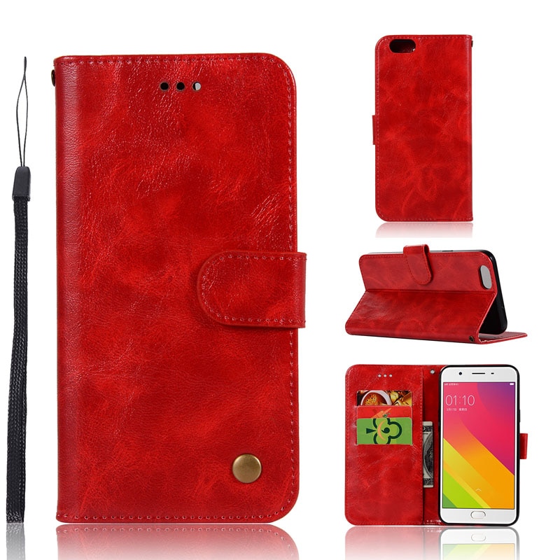 เคส Oppo F1S ,A59 #เคสฝาพับเกรดพรีเมี่ยมแบบกระเป๋าสตางค์ หนัง PU Vintage