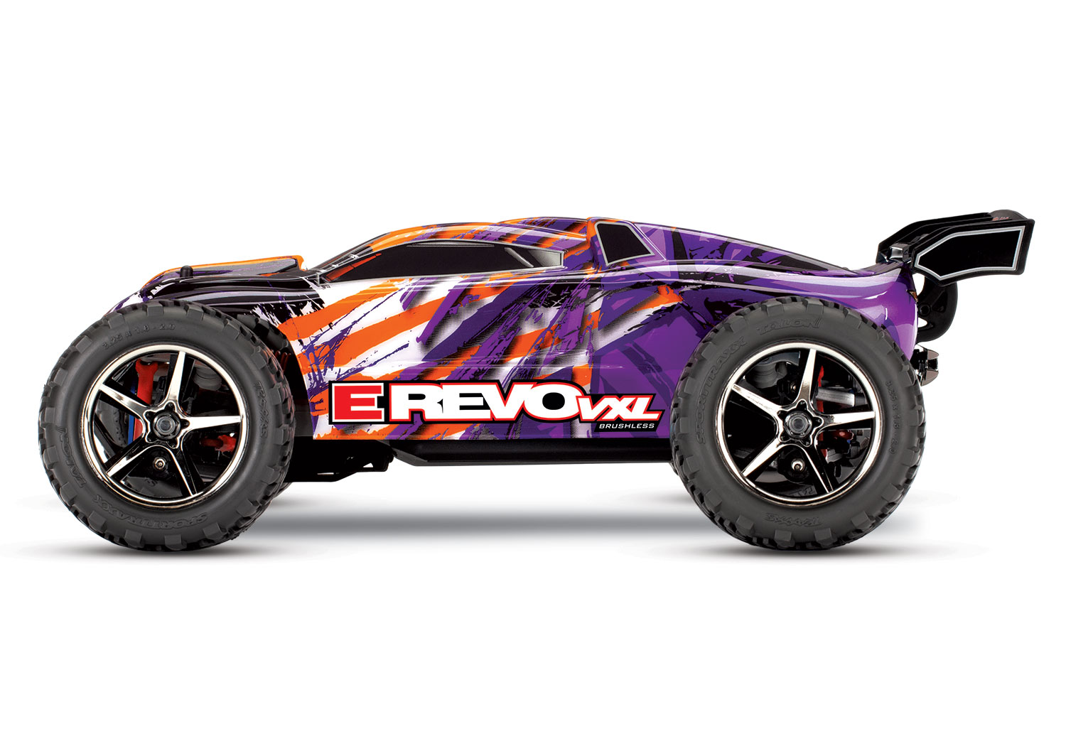 71076-8-PURPLE 1/16 E-Revo VXL TSM มีแบตเตอรี่ และเครื่องชาร์จ PURPLE