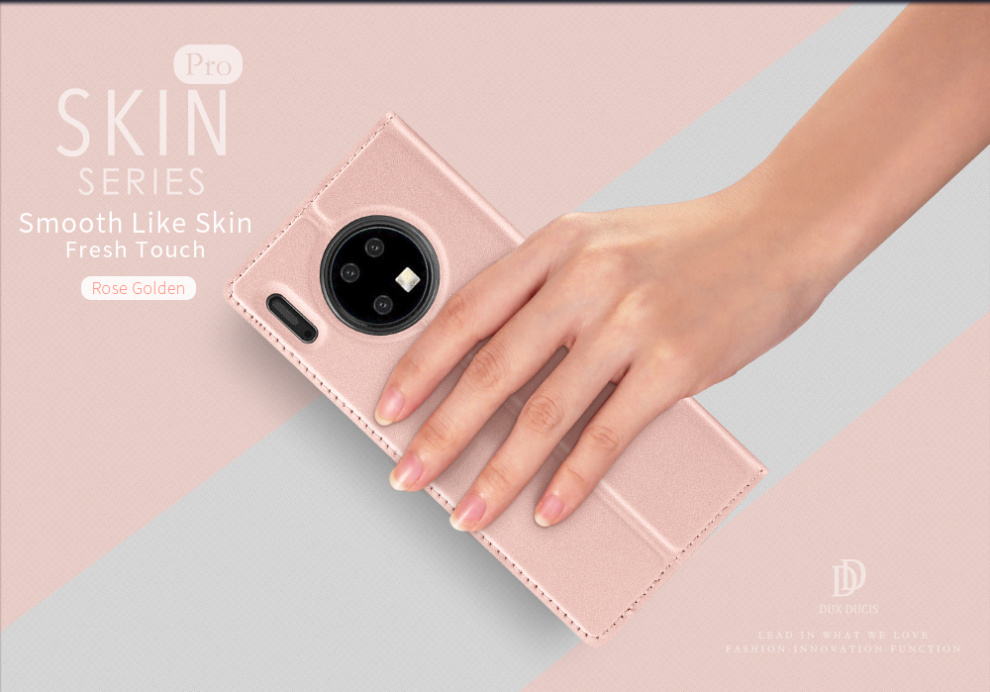 Case Huawei Mate 30 Pro #เคสฝาพับหนัง PU DUX DUCIS Skin Pro Series Auto-absorbed PU Leather คุณภาพดี
