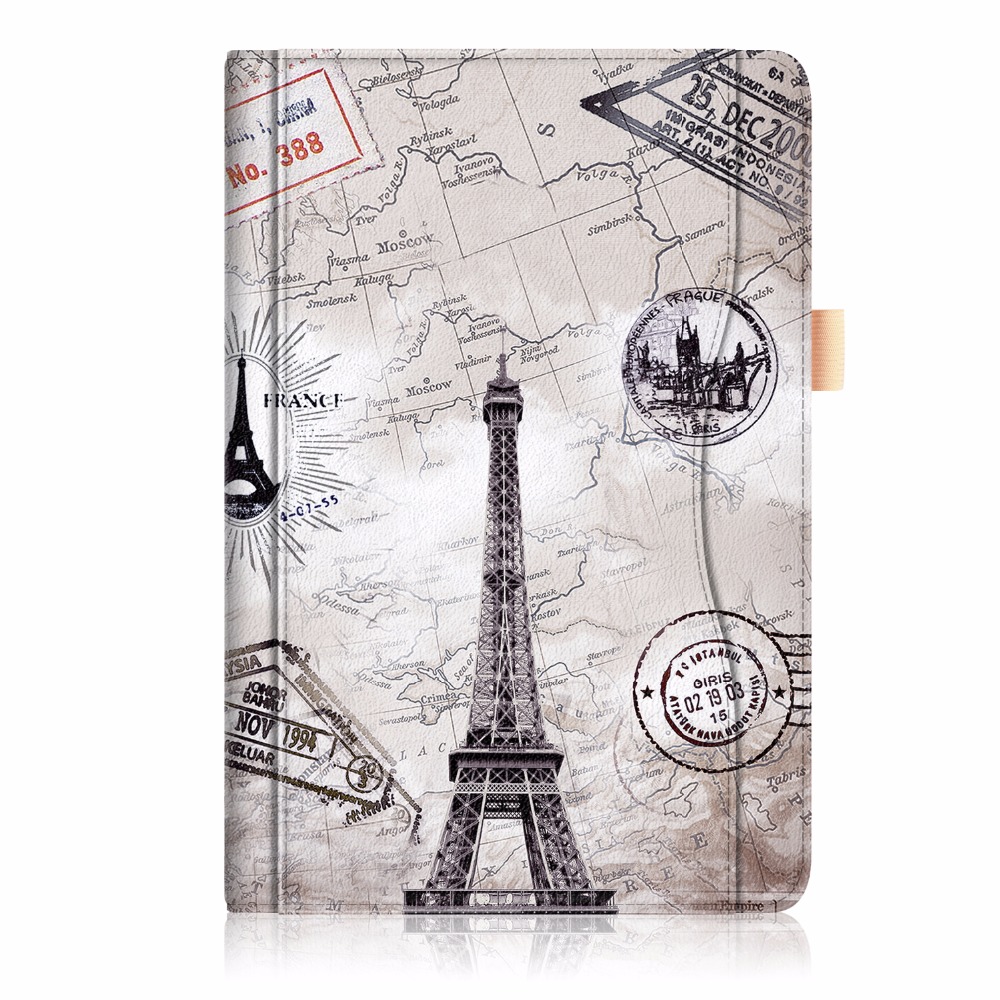 Case Huawei MediaPad M5 Pro 10.8 นิ้ว #เคสฝาพับหนัง PU พิมพ์ลายมีแถบยืดหยุ่นสวมนิ้ว Pattern Printing Pocket Front PU Leather with Elastic Band