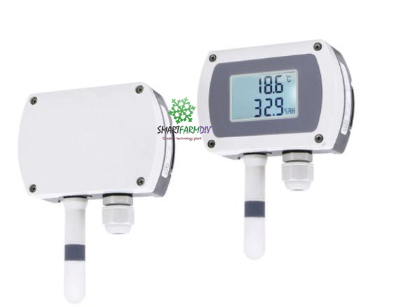 เซนเซอร์วัดค่า Wall mounted temperature and humidity transmitter sensor display Track
