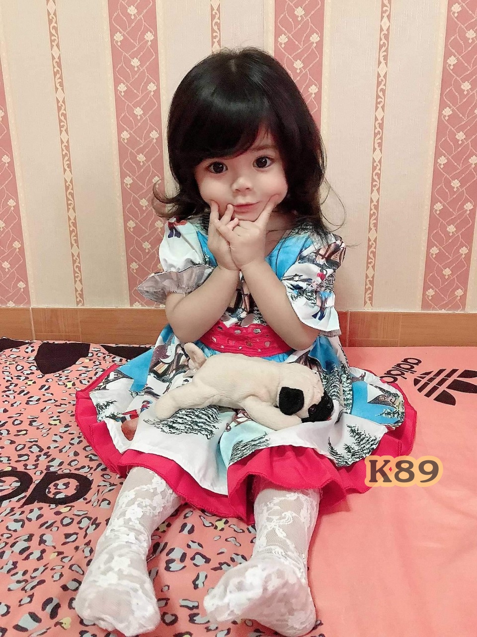 ชุดเด็กหญิง คริสมาสต์แนววินเทจ