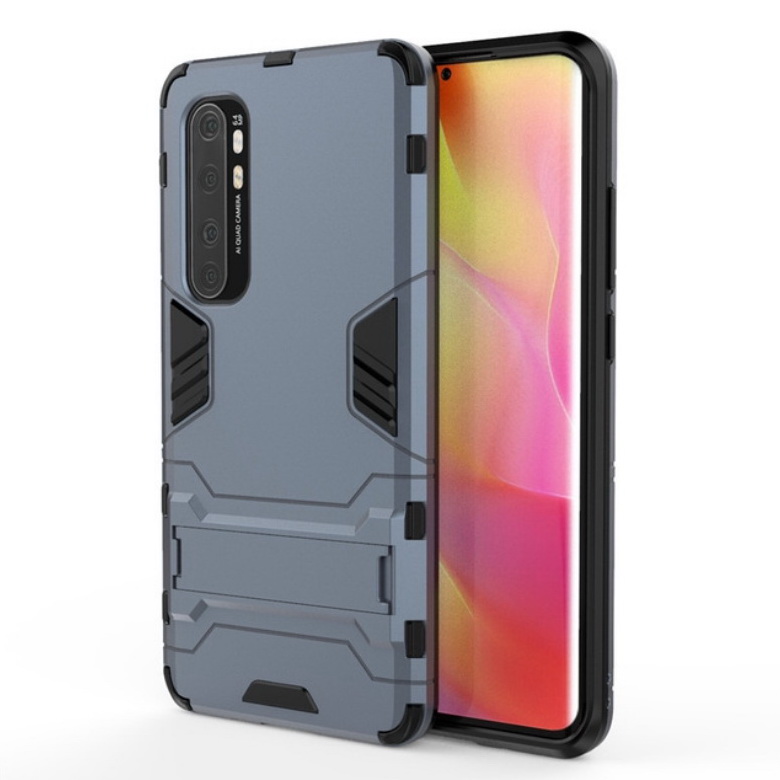 Case Xiaomi Mi Note 10 Lite #เคสฝาหลังพลาสติก ไฮบริด TPU + Kickstand