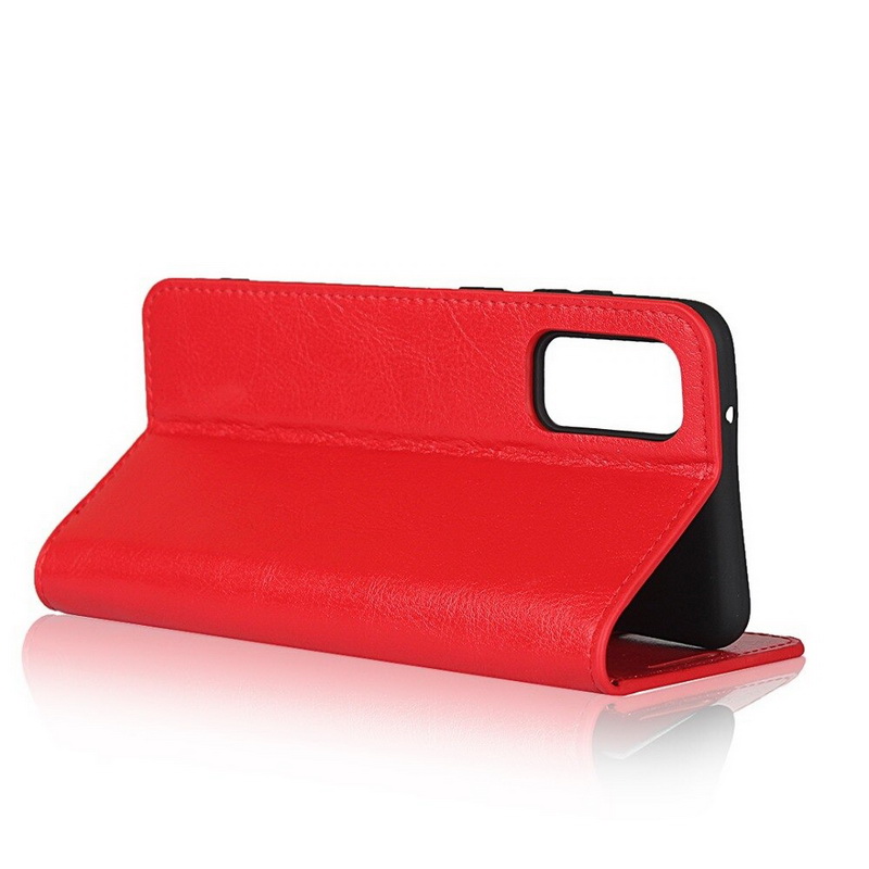 Case Samsung Galaxy S20 FE/S20 FE 5G #เคสฝาพับหนังแท้แบบกระเป๋าสตางค์คุณภาพดี Crazy Horse Genuine Leather Cover