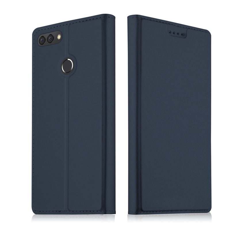 เคส Huawei Y9 (2018) #เคสฝาพับหนัง PU Card Holder Auto-absorbed Leather