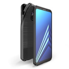 เคส Samsung Galaxy A8+ (2018) #เคสฝาหลัง DUX DUCIS S ซีรี่ส์ไฟเบอร์คาร์บอนไฟเบอร์ TPU