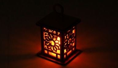 ตะเกียงสำหรับตกแต่งแบบเกาหลี ลายดอกบัว 한국 장식 등불 Korean Decorative Lantern ไว้ตั้งโชว์ ประดับห้องนอน ห้องทำงาน ห้องรับแขก (แบบที่ 1)