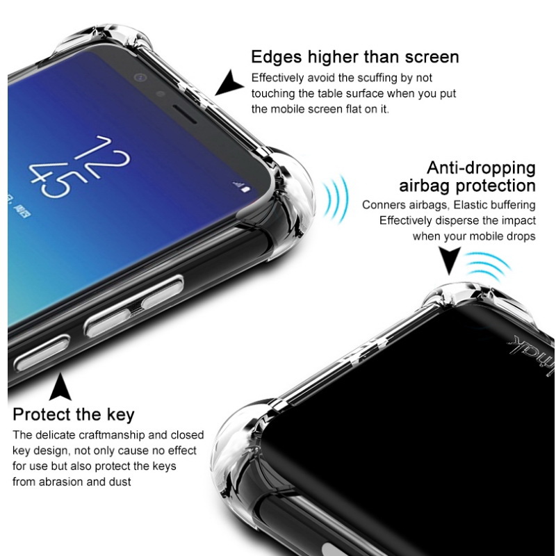 Case IMAK Samsung Galaxy A8 Star #เคสแบบฝาหลัง Skin Feel Anti-drop TPU Case