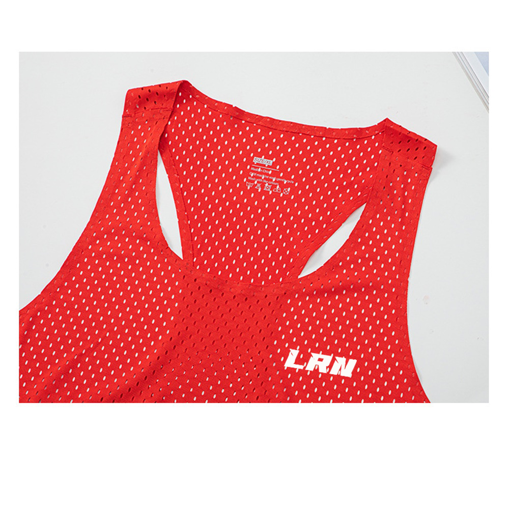 เสื้อกล้ามวิ่ง เสื้อกล้ามออกกำลังกายน้ำหนัก 61 กรัมรูระบายอากาศทั้งตัว เบา แห้งเร็ว (S27)