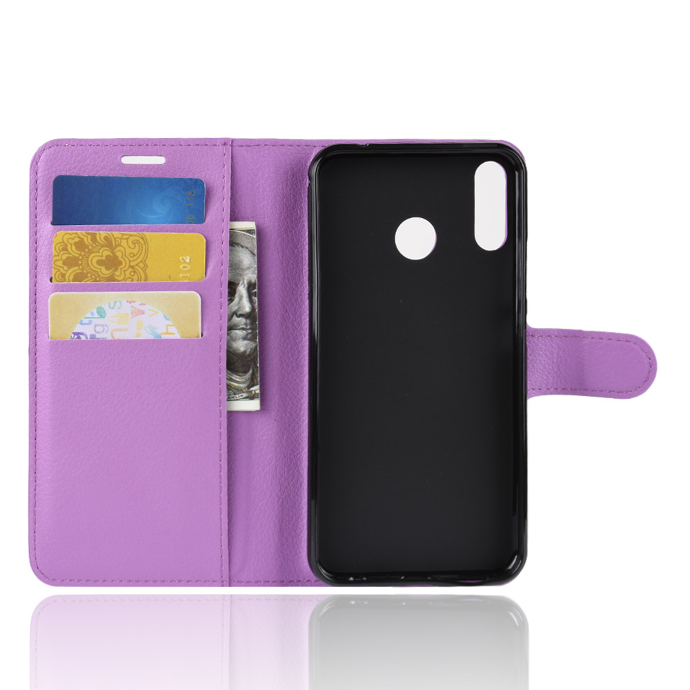Case Asus Zenfone 5 ZE620KL / 5z ZS620KL #เคสฝาพับสไตล์กระเป๋าสตางค์หนัง PU ผิวลิ้นจี่สีสันสวยงามทันสมัย