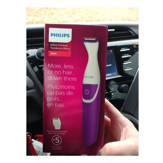 Philips® Bikini Trimmer 2000 ฟิลิปส์เครื่องโกนขนไฟฟ้า สำหรับผู้หญิง เครื่องเล็มขน บิกินี