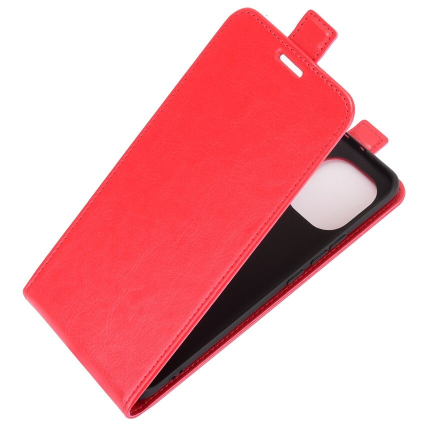 Case Xiaomi Mi 11 #เคสฝาพับหนัง PU Crazy Horse แนวตั้ง พร้อมช่องเสียบการ์ด
