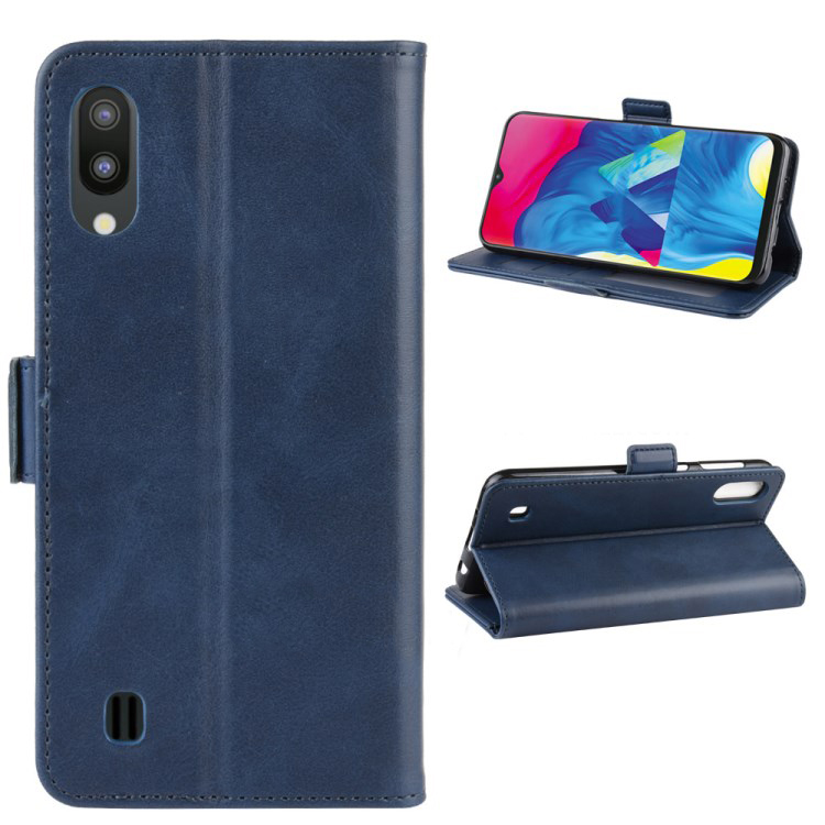 Case Samsung Galaxy A10 #เคสฝาพับหนังแยกสไตล์กระเป๋าสตางค์แถบปิดแม่เหล็ก Magnet Adsorption Split Leather Wallet