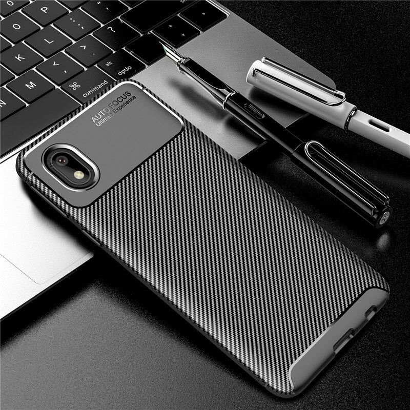 Case Samsung Galaxy A01 Core #เคสฝาหลังนิ่ม Carbon Fiber Anti-drop TPU Protection