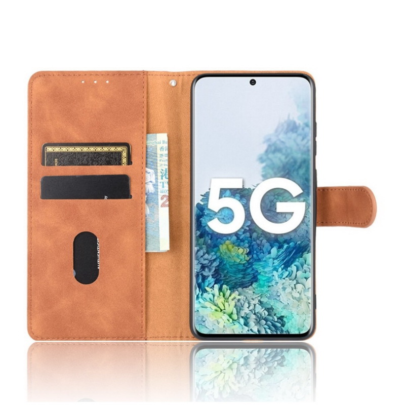 เคส Samsung Galaxy S20 FE / S20 FE 5G #เคสฝาพับแบบกระเป๋าสตางค์หนัง PU มีช่องใส่บัตร Leather Wallet Card Holder Phone Cover