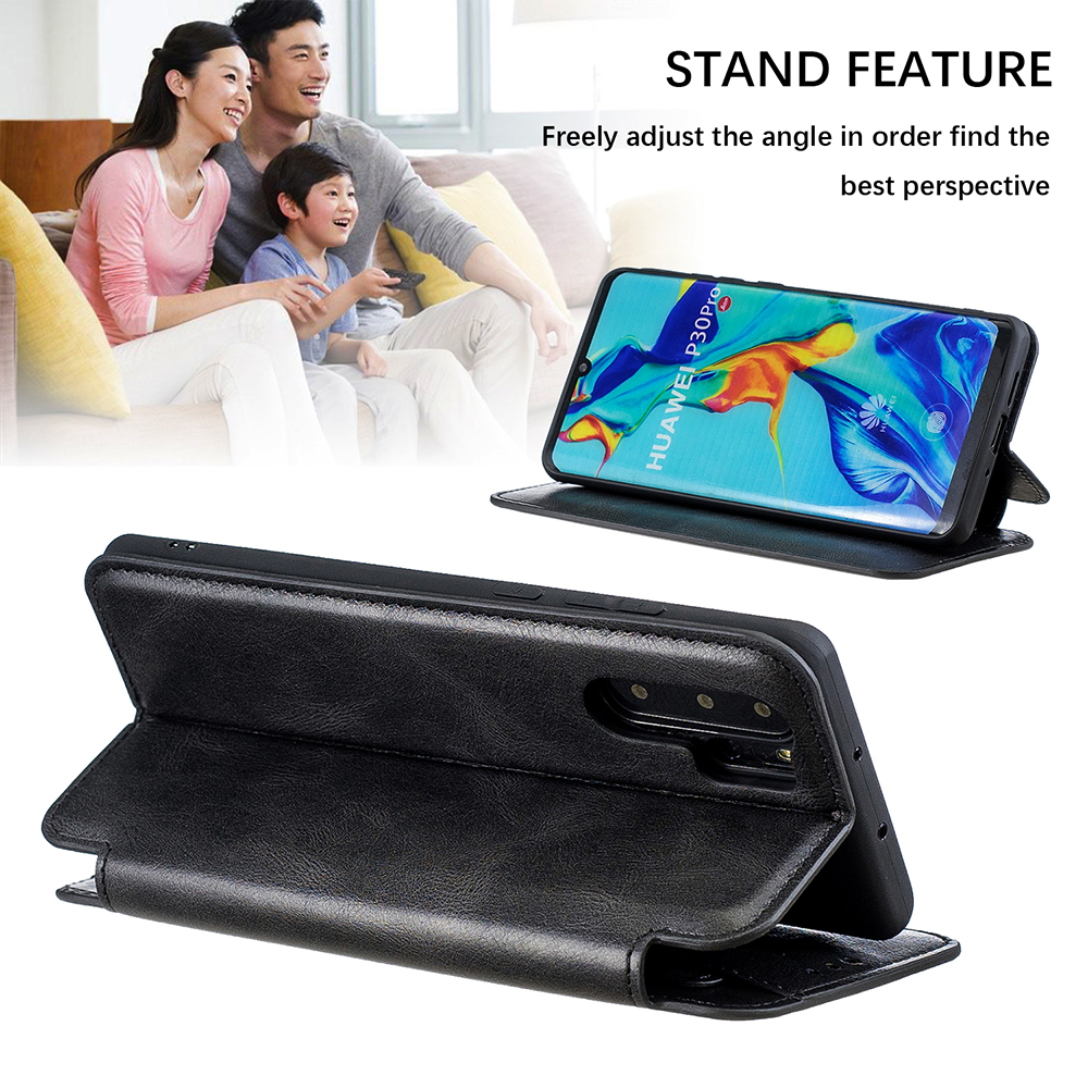 Case Huawei P30 Pro #เคสฝาพับแบบกระเป๋าสตางค์หนัง PU มีที่เก็บบัตรถอดออกได้