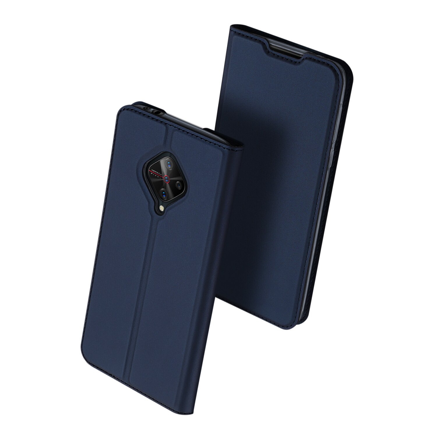 เคส Vivo S1 Pro #เคสฝาพับหนัง PU DUX DUCIS Skin Pro Series Auto-absorbed PU Leather คุณภาพดี