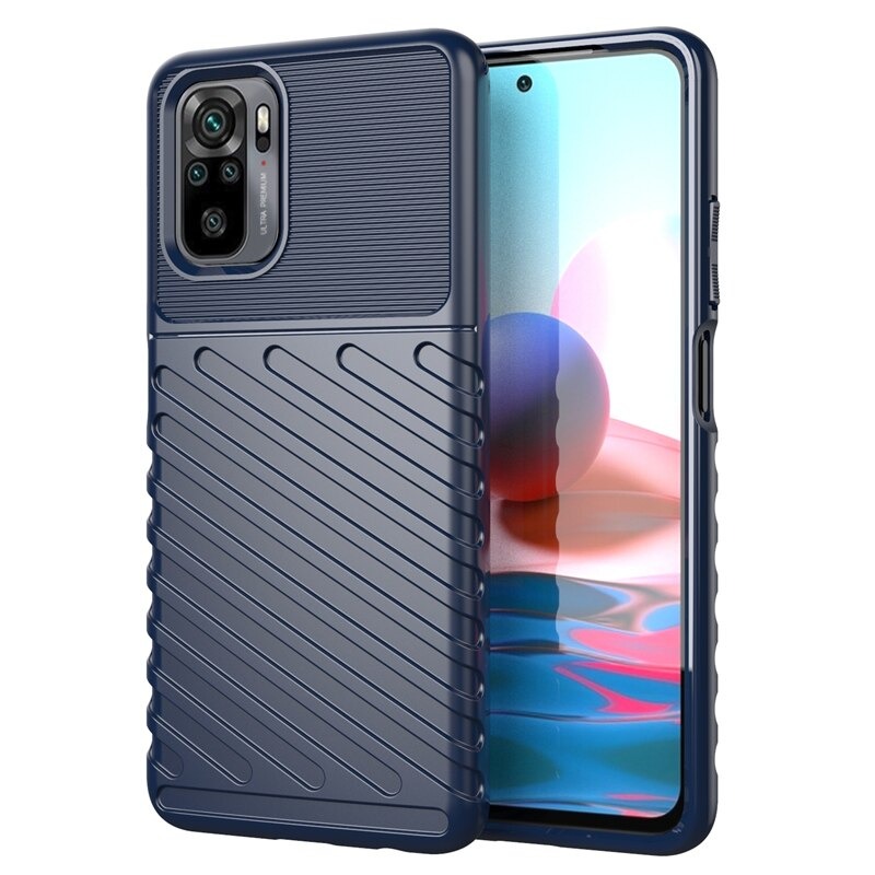 เคส Redmi Note 10 4G #เคสฝาหลัง TPU อ่อน Thunder Series Twill Texture Soft TPU