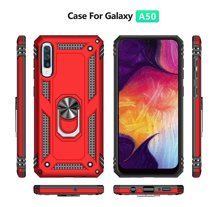 Case Samsung galaxy A50 / A50s / A30s #เคสฝาหลัง Hybrid TPU+PC มีแหวนสวมนิ้ว