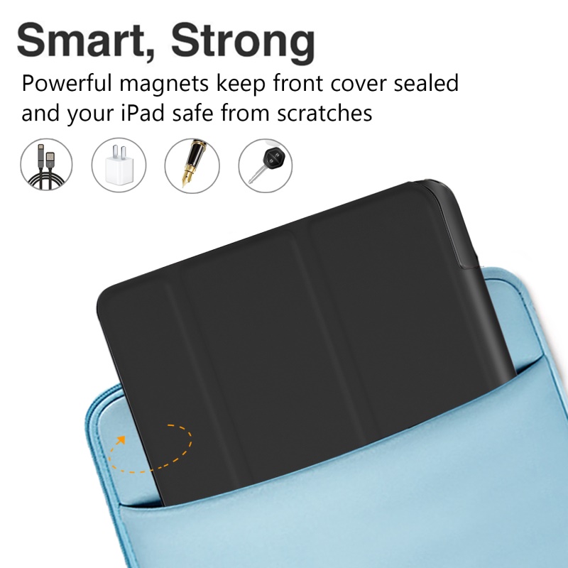 Case MediaPad T3 10 9.6 นิ้ว #เคสแท็บเล็ตฝาพับหนัง PU แบบพับสามพับ สวยดูดีมีระดับ