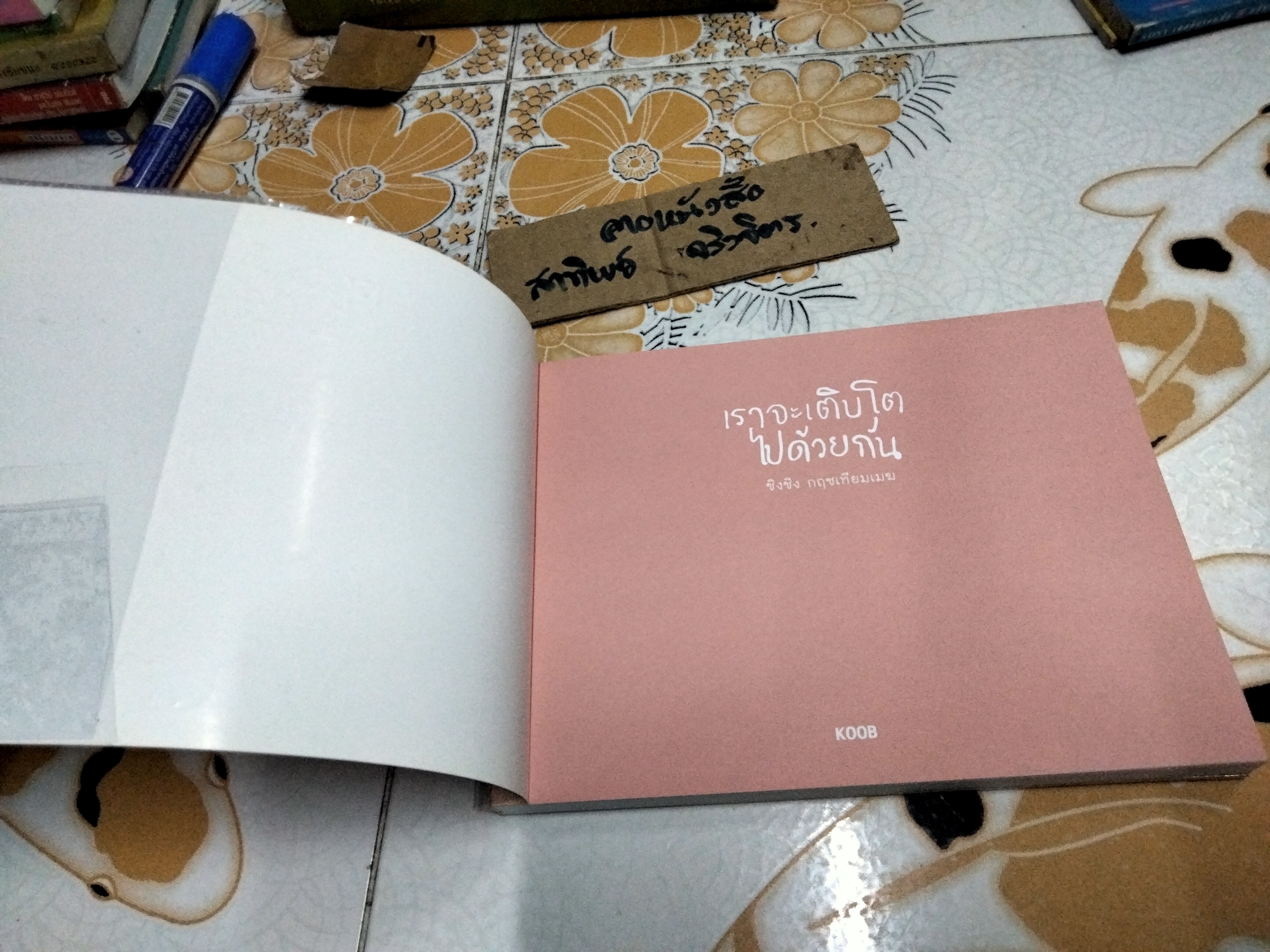 เราจะเติบโตไปด้วยกัน โดย ชิงชิง กฤชเทียมเมฆ พิมพ์ปี พ.ศ 2555 สนพ .KOOB