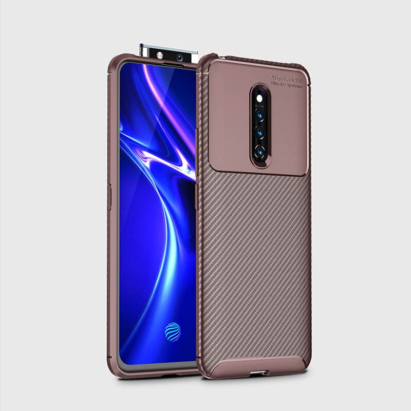 เคส Vivo V17 Pro #เคสฝาหลังนิ่ม Carbon Fiber Anti-drop TPU Protection