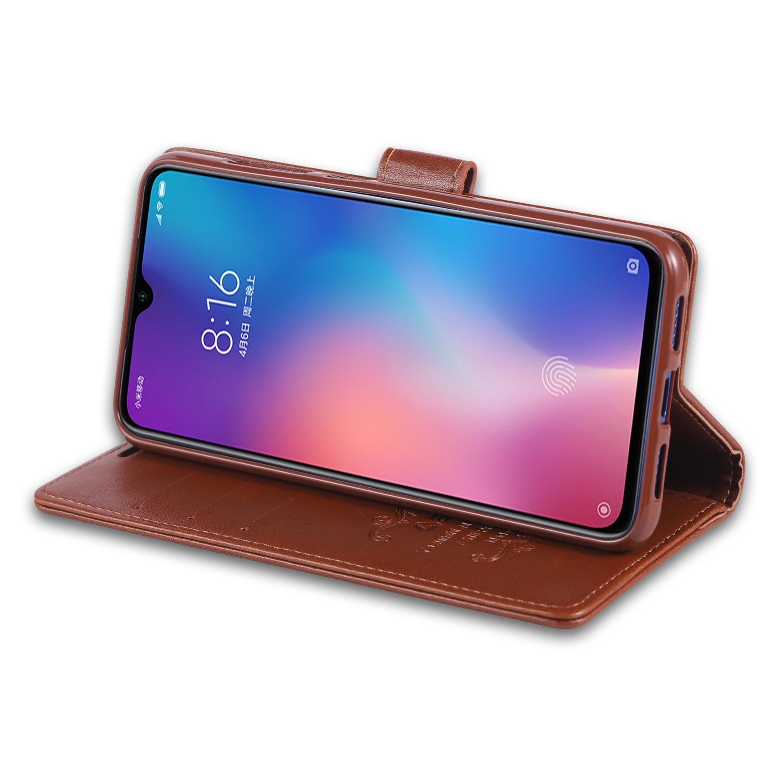 Case Xiaomi Mi 9 SE #เคสฝาพับหนัง PU มีช่องใส่บัตร AZNS Wallet Leather Stand Phone Cover