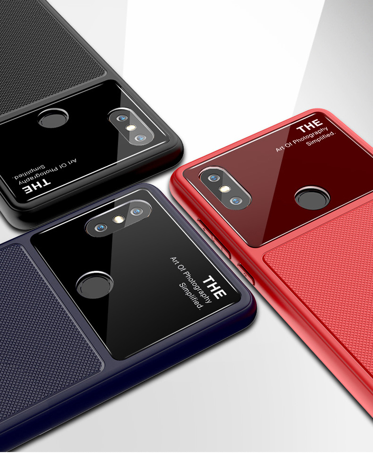 Case Xiaomi Mi 8 #เคสฝาหลัง Tempered Glass Lens TPU Phone Case