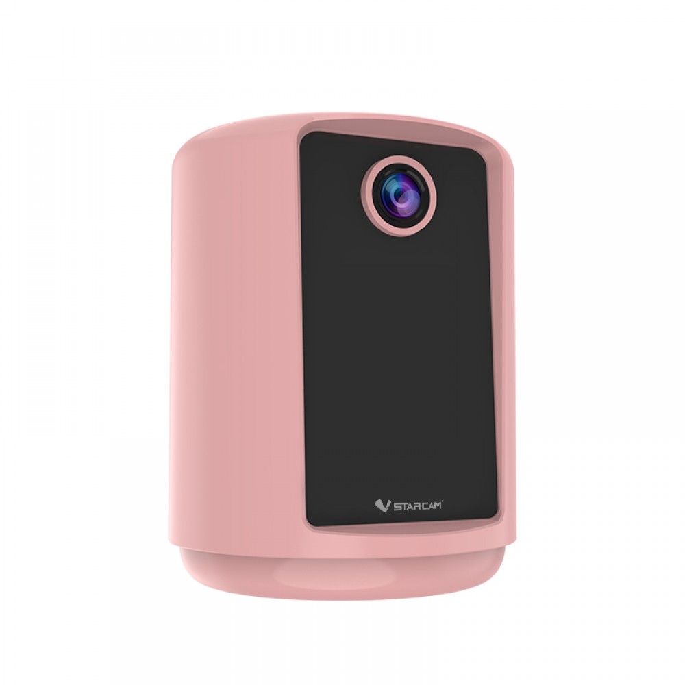 Vstarcam Vstarcam กล้องวงจรปิดรุ่นใหม่ล่าสุด รุ่นCV331S โทรวีดีโอคอลได้ ภาพชัดเสียงชัด มีแบตเตอรี่ในตัว Two-Way One Click Video Call (สีขาว/สีชมพู) ขาว/ดำ