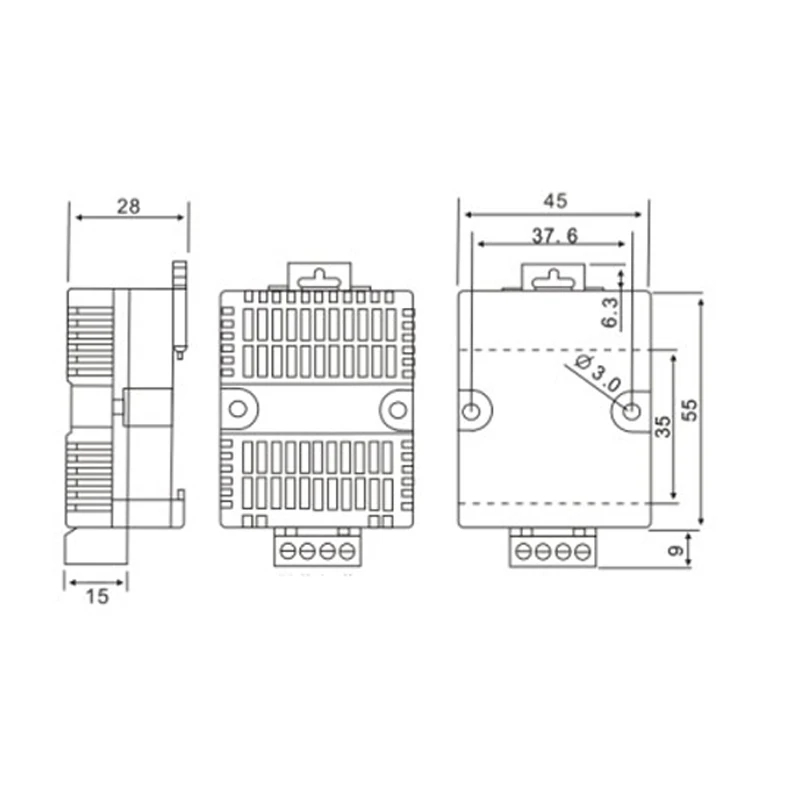 High precision temperature and humidity transmitter, RS485 module