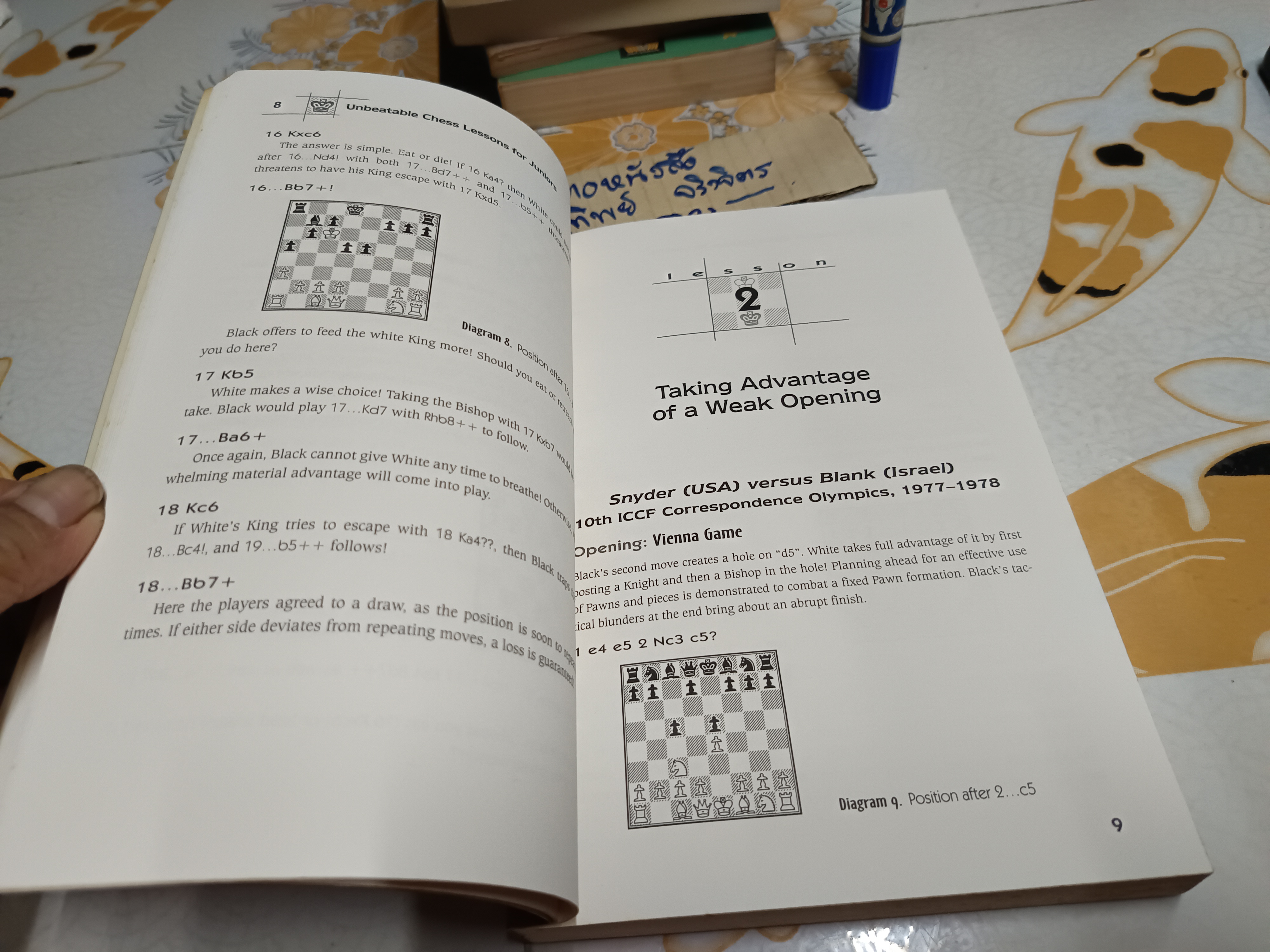 Unbeatable Chess Lessons for Juniors By Robert M Snyder. McKay Chess Library for Kids (ตำราหมากรุกฉบับภาษาอังกฤษ)