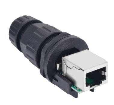 ขั้วปลั๊กเสียบ RJ45 Interface IP68 Network Waterproof Durable Pluggable