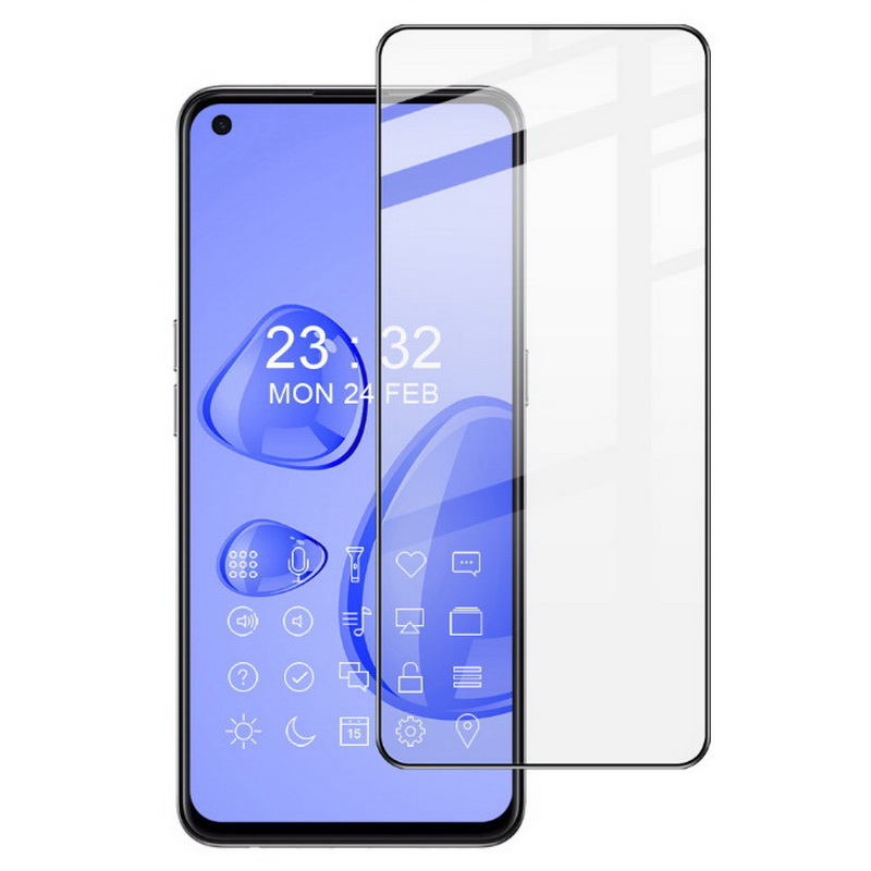 ฟิล์มกระจก OPPO Reno 5 Pro 5G แบบเต็มจอ Original Imak Full Glue Cover Fingerprint Unlocked Screen Protector
