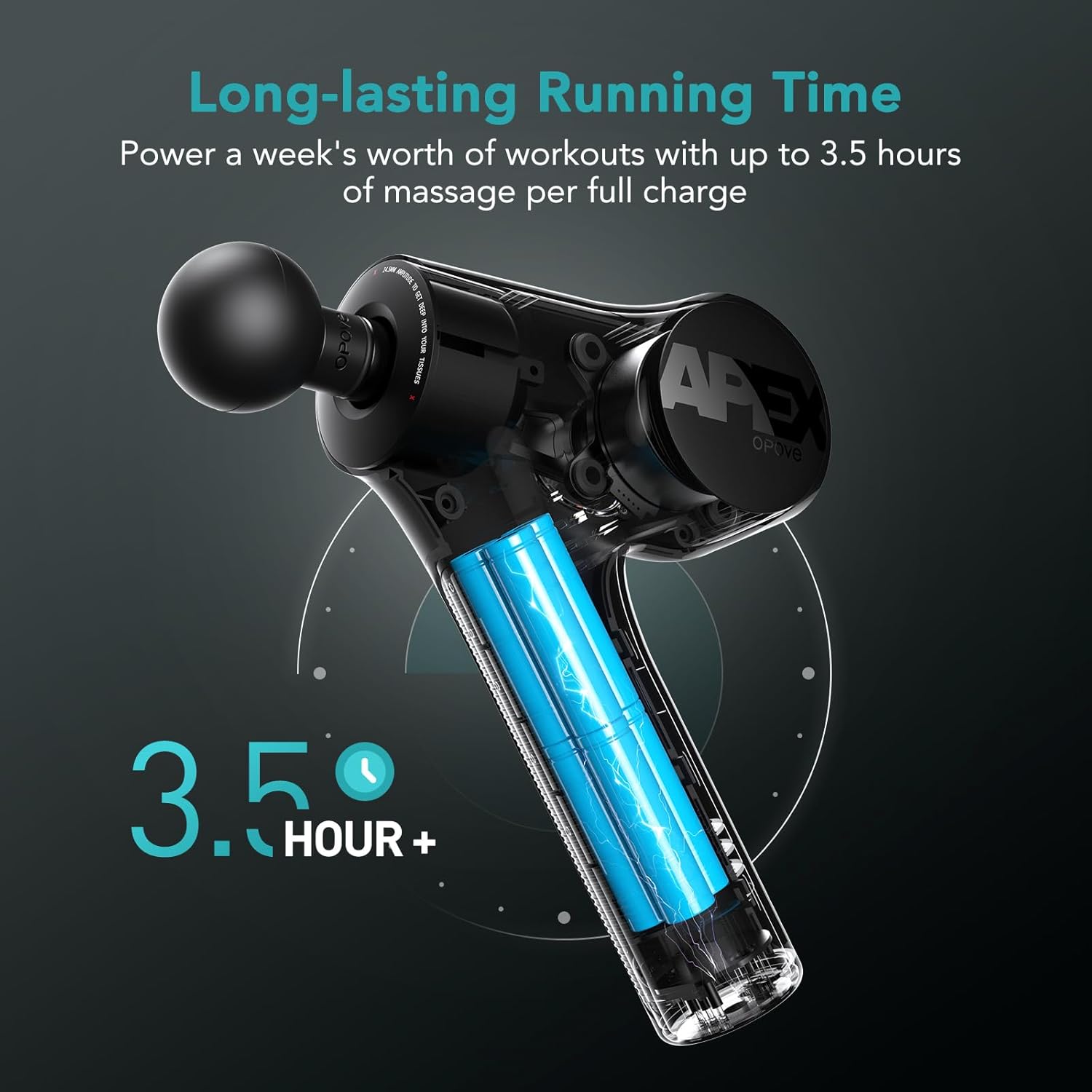 (Opove) Apex Massage Gun Black or Silver ปืนนวดเอเพ็กซ์ สำหรับนักกีฬา ออกกำลังกาย