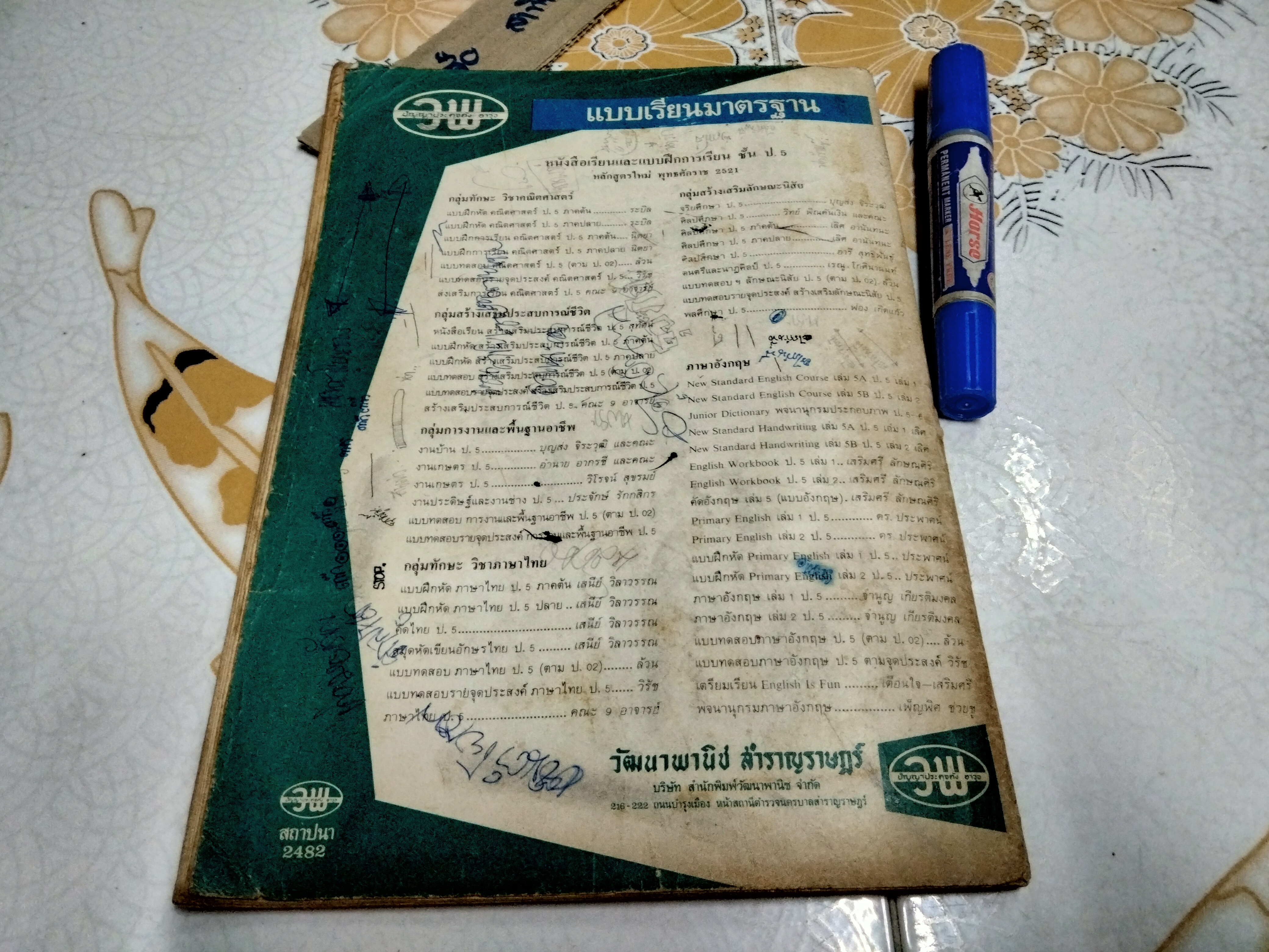 หนังสือแบบเรียนเก่า - กลุ่มสร้างเสริมลักษณะนิสัย ชั้นประถมศึกษาปีที่ 5 (ปกมีรอยกรีด) - หลักสูตรประถมศึกษา พ.ศ.2521