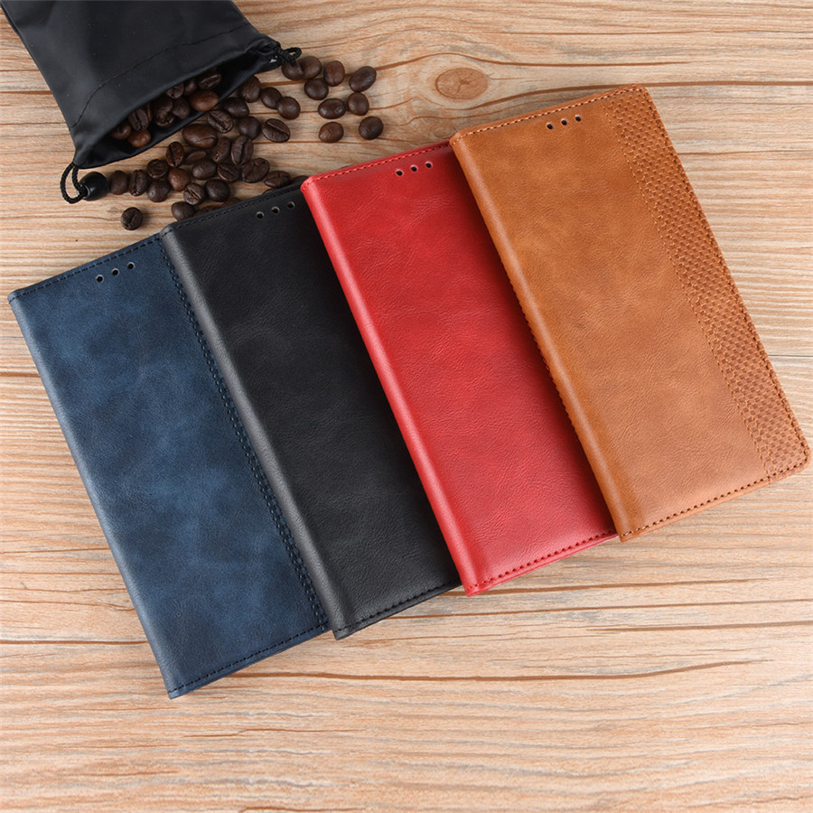 เคส Xiaomi Mi 9 SE #เคสฝาพับปกหนังสไตล์วินเทจดูดซับอัตโนมัติแบบกระเป๋าสตางค์