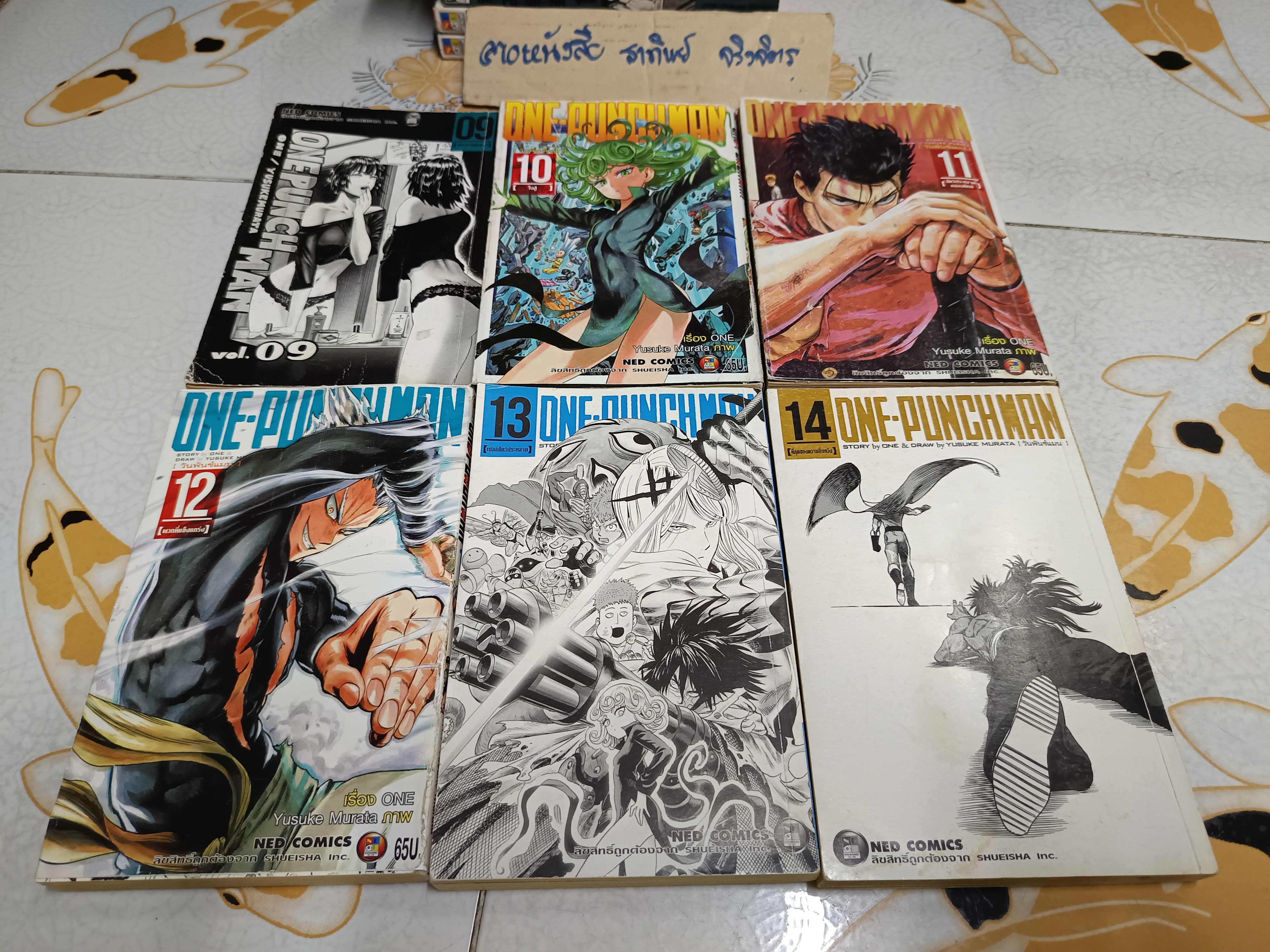 One Punch Man หนังสือการ์ตูน มี 9 - 27 (ขาดเล่ม 18) ** เล่มที่ 9, 13, 14 ,17 ไม่มีปกหุ้ม