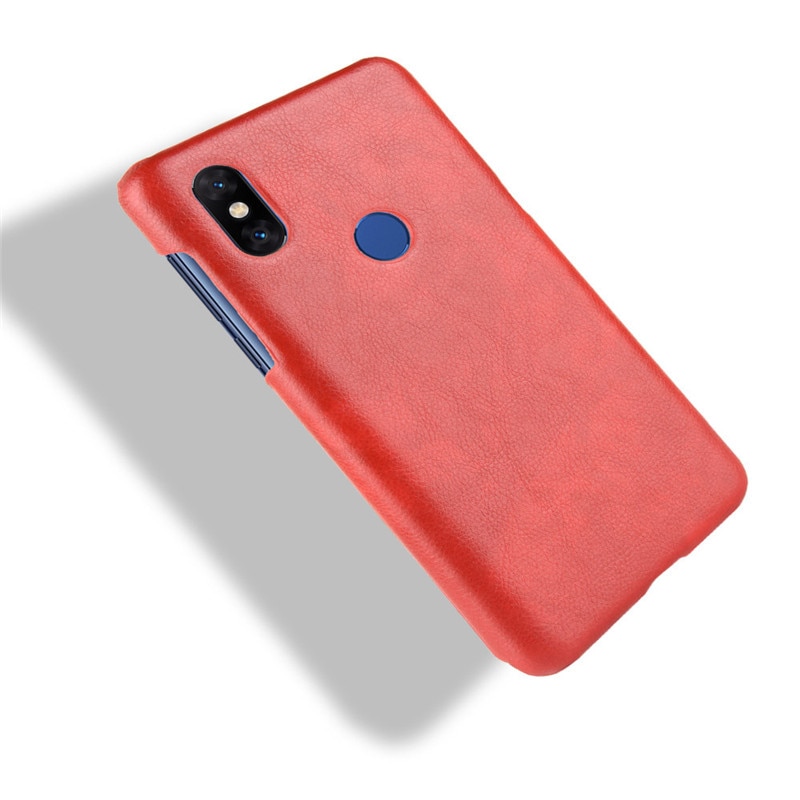 เคส Xiaomi Mi Mix 3 #เคสฝาหลังพลาสติกแข็งเคลือบหนัง PU ลายผิวลิ้นจี่ Litchi Skin Leather Coated