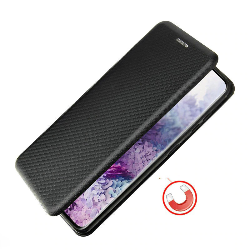 Case Samsung Galaxy S21 FE 5G #เคสฝาพับลายคาร์บอนไฟเบอร์มีช่องใส่การ์ด Carbon Fiber Wallet Card Slot Magnet Stand Phone Cover