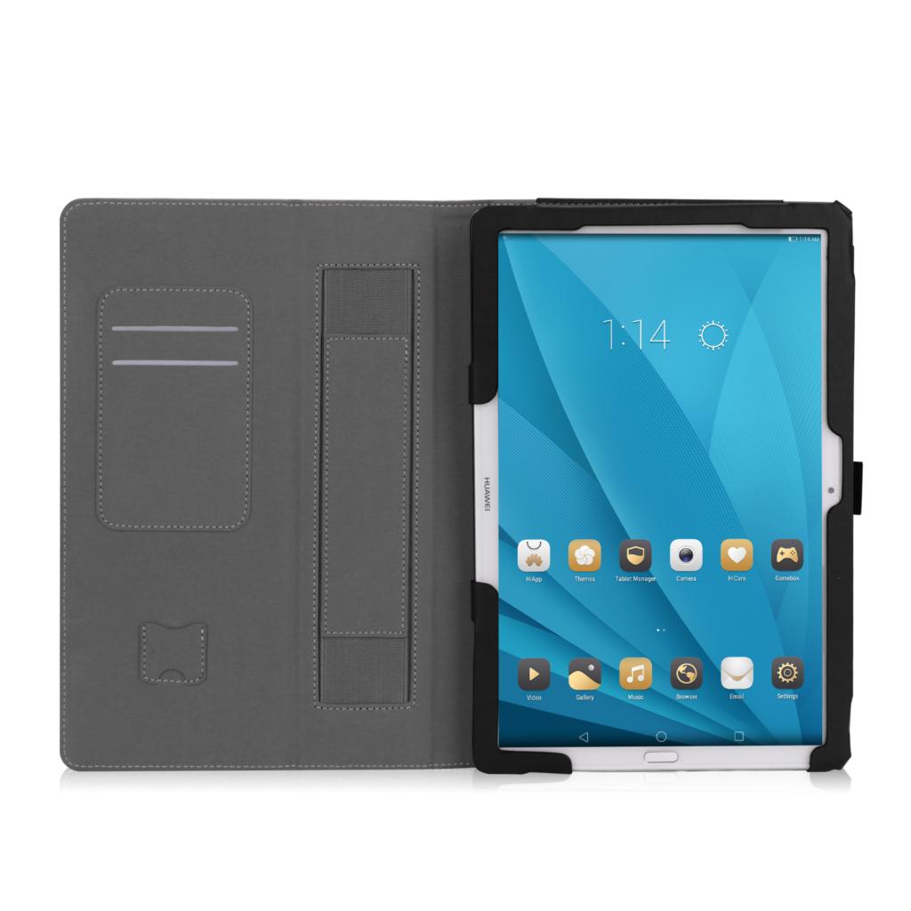 Case Huawei MediaPad M5 Pro 10.8 นิ้ว #เคสฝาพับหนัง PU มีที่สวมนิ้ว Card Holder Stand PU Leather Smart Case