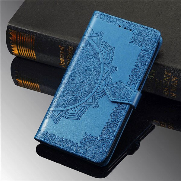 Case OPPO F1 /A35 #เคสฝาพับหนัง PU ผิวลายนูน Embossed Mandala Flower Leather Wallet